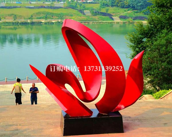 仿木不銹鋼景觀雕塑 城市雕塑